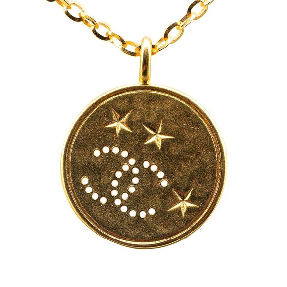 Pre Loved chanel Celestial Moon Pendant Necklace Women Gold Necklaces - Picture 2 of 6